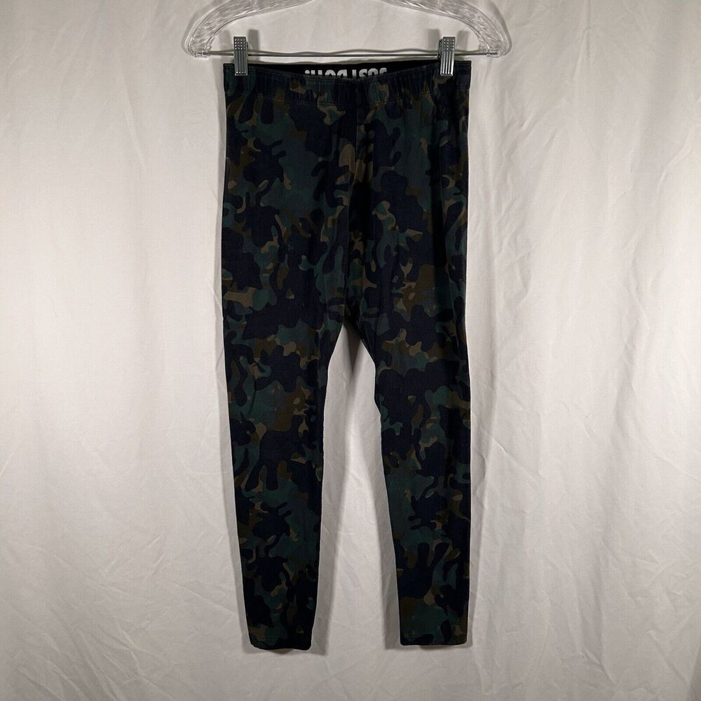 Nike Leggings Women's Medium Camo Green Pull On Elastic Waist Mid Rise